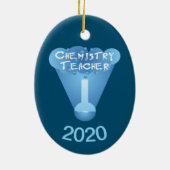 Scheikunde leraar Cloud Keramisch Ornament (Achterkant)