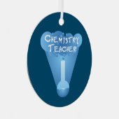 Scheikunde leraar Cloud Metalen Ornament (Voorkant Rechts)