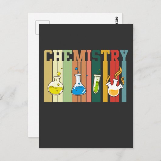  scheikunde leraar leerstof scheikundige briefkaart (Voorkant / Achterkant)