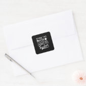 Scheikunde leraar ontwerp Geweldige achter masker Vierkante Sticker (Envelop)