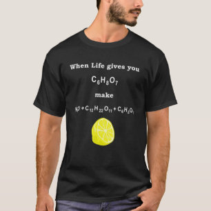Scheikunde leraar Student Nerd Lemon Formule T-shirt