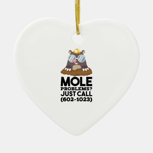 Scheikunde - Mol Problemen Keramisch Ornament (Voorkant)