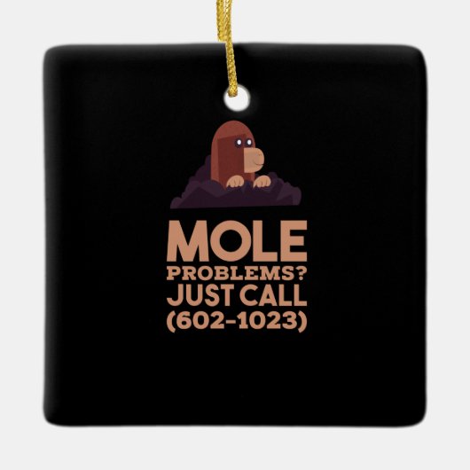 Scheikunde - Molproblemen Keramisch Ornament (Voorkant)