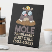Scheikunde - Molproblemen Reclamebord Met Voetstuk (Insitu)