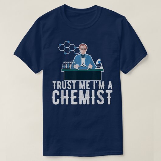 Scheikunde natuurkunde Molecule Atom Chemical En T-shirt (Design voorkant)