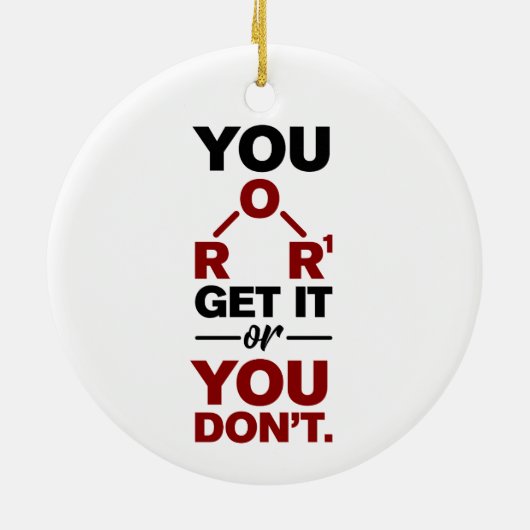 Scheikunde nerd Je krijgt het Funny Science Geek Keramisch Ornament (Achterkant)