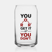 Scheikunde nerd je krijgt het grappige wetenschaps blikvorm glas (Voorkant)