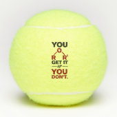 Scheikunde nerd je krijgt het grappige wetenschaps tennisballen (Voorkant)