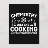 Scheikunde, net als koken, laat het niet op zijn k briefkaart (Voorkant)