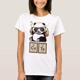 Scheikunde panda ontdekt schattig
 t-shirt