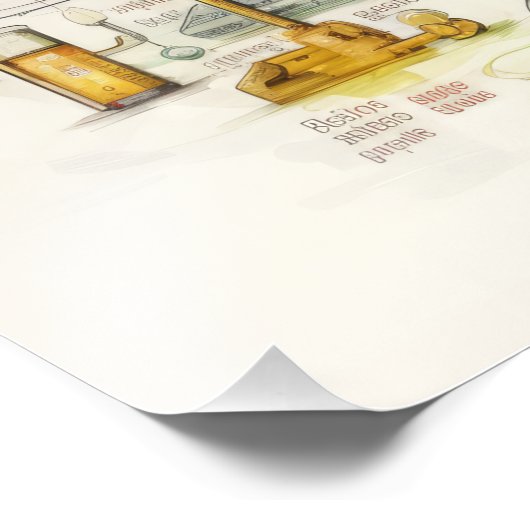 Scheikunde papier fotoprint foto afdruk (Hoek)