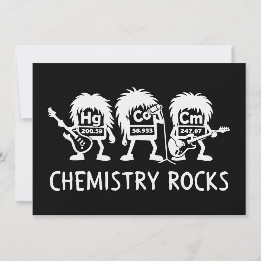 Scheikunde Rocks Science Rockband Kaart (Voorkant)