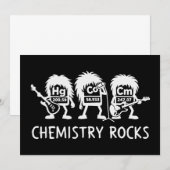 Scheikunde Rocks Science Rockband Kaart (Voorkant / Achterkant)