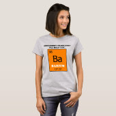 Scheikunde Tutor Barium Woordspeling T-shirt (Voorkant volledig)