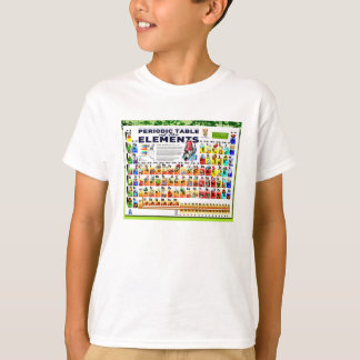 Scheikunde, wetenschap, periodiek systeem der elem t-shirt