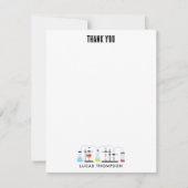 Scheikunde Wetenschap Testbuizen Lab Schoolvak Bedankkaart (Voorkant)