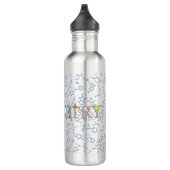 Scheikundediagram patroon en typografie 710 ml wa waterfles  (Rechts)