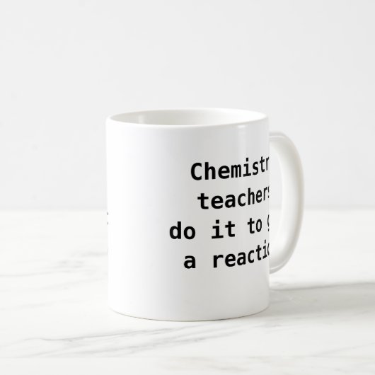 Scheikundedocent Gift Idea Funny Quote Koffiemok (Voorkant rechts)