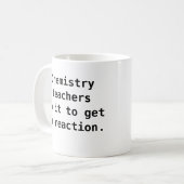 Scheikundedocent Gift Idea Funny Quote Koffiemok (Voorkant links)