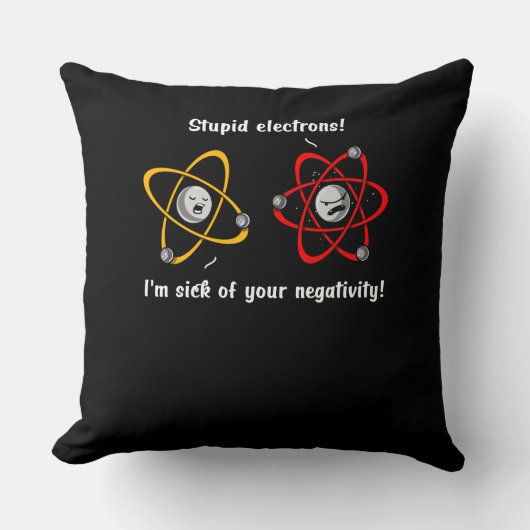 Scheikundeelektronen negativiteit Funny Science Jo Kussen (Voorkant)