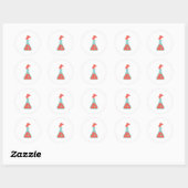scheikundefles ronde sticker (Vel)