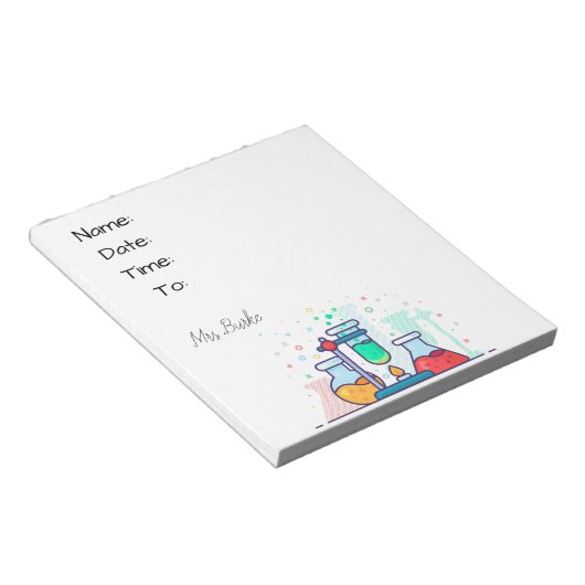 scheikundehal notitieblok (Schuin)