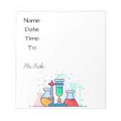 scheikundehal notitieblok (Voorkant)