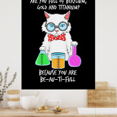 Scheikundeklaag Poster (Keuken)