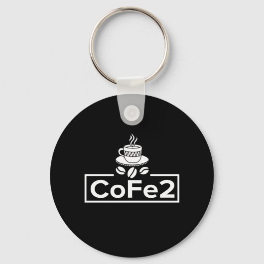 Scheikundeleraar Koffee Lover Sleutelhanger (Voorkant)