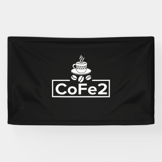 Scheikundeleraar Koffee Lover Spandoek (Horizontaal)