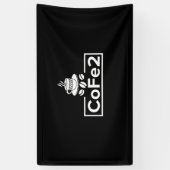 Scheikundeleraar Koffee Lover Spandoek (Verticaal)