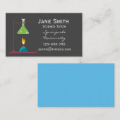 Scheikundewetenschappen, bunsen brner visitekaartje (Voorkant / Achterkant)