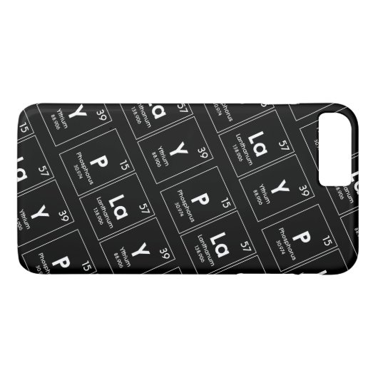 Scheikundewoordpatroon spelen Case-Mate iPhone case (Achterkant (Horizontaal))