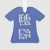 Scheikundig Ingenieur Karakter Ornament (achterkant)