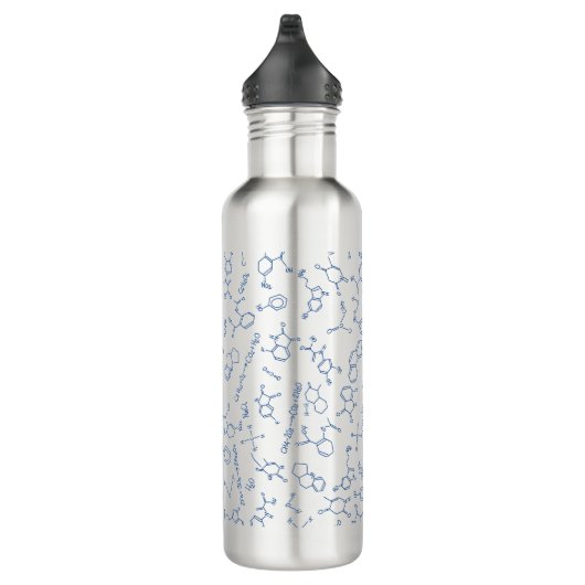 Scheikundig schema blauw 710 ml waterflesje waterfles (Rechts)