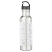 Scheikundig wetenschappelijk symbool waterfles  (Achterkant)