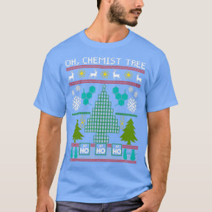 Scheikundige boom Oh Chemistry Tree Kerstmis T-shirt