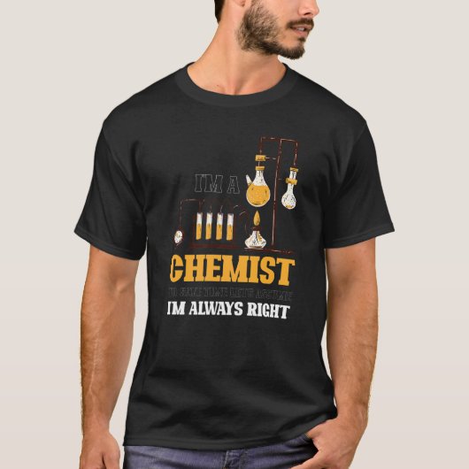 Scheikundige Chemie Wetenschap Laboratorium Wetens T-shirt (Voorkant)