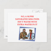 scheikundige grap briefkaart (Voorkant / Achterkant)