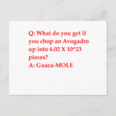 scheikundige grap briefkaart (Voorkant)