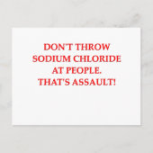 scheikundige grap briefkaart (Voorkant)