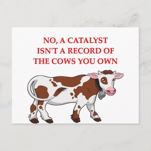 scheikundige grap briefkaart (Voorkant)