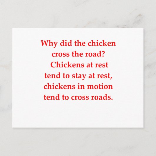 scheikundige grap briefkaart (Voorkant)