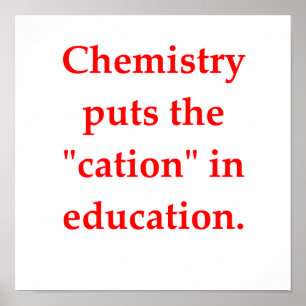 scheikundige grap poster