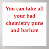 scheikundige grap poster (Voorkant)