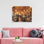 Scheikundige - Het chemielab Canvas Afdruk (Insitu (Woonkamer))