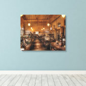 Scheikundige - Het chemielab Canvas Afdruk (Insitu (Houten vloer))