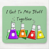 Scheikundige "Ik krijg samen spullen" grappige cad Muismat (Voorkant)