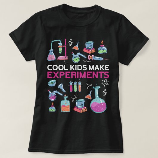 Scheikundige Job Cool Kinder Make Experiments Chem T-shirt (Design voorkant)