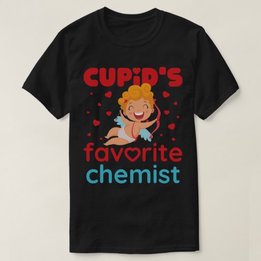 Scheikundige Job Cupids Favoriete Scheikundige Sch T-shirt (Design voorkant)